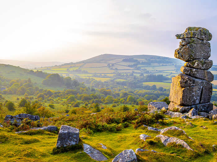 tor in dartmoor national park tor in dartmoor national park