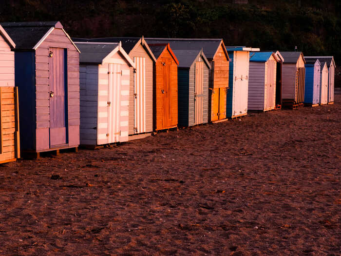 beach huts at teignmouth beach beach huts at teignmouth beach