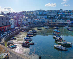 Brixham Harbor Harbour and town Torbay Devon Brixham Harbor Harbour and town Torbay Devon