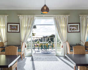 sea-view dining at orestone manor