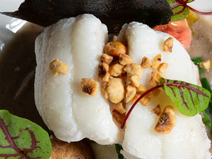 Fresh fish dishes at Orestone Manor